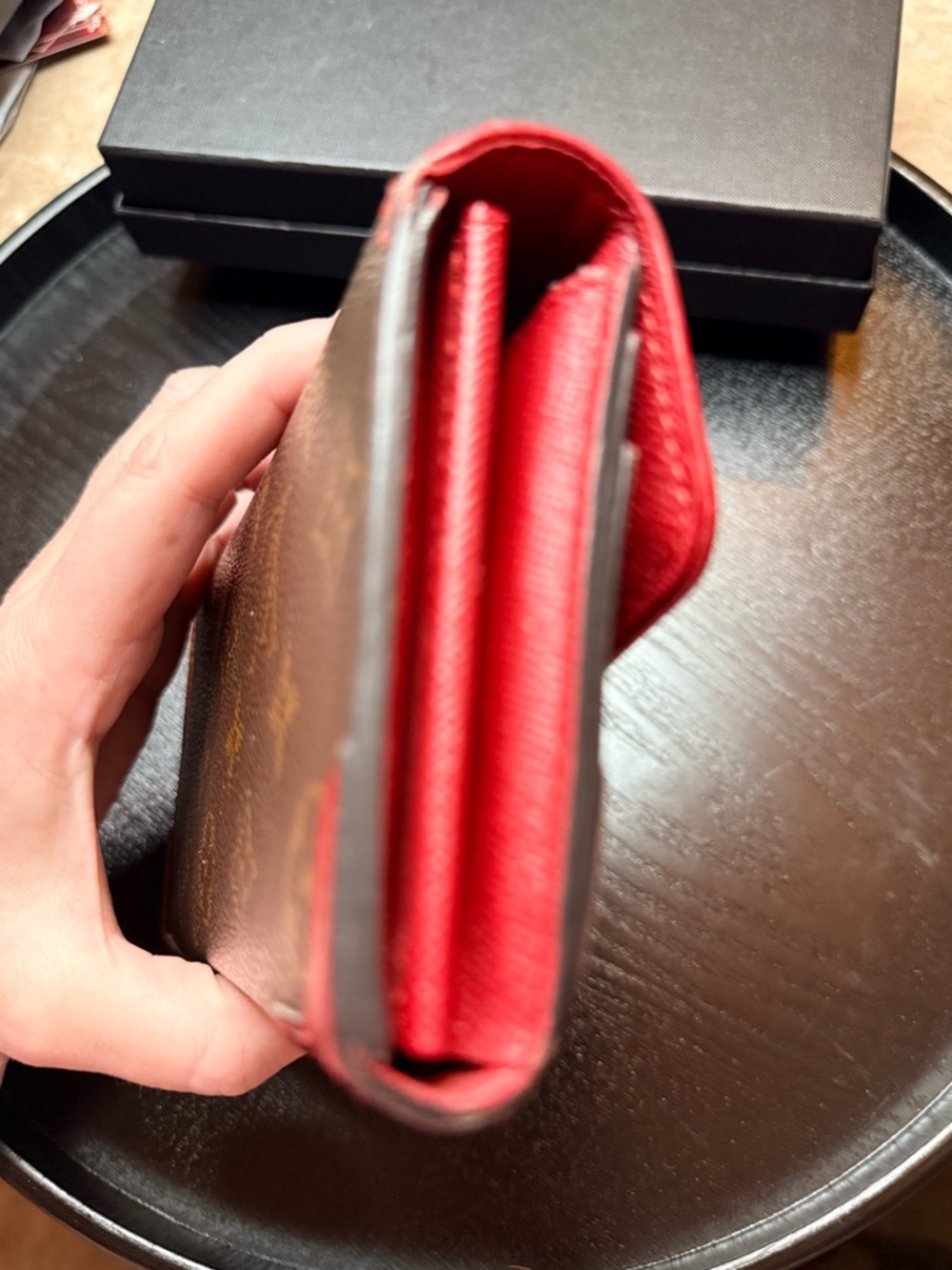Monogram Sarah Retiro Wallet Cherry - Picture 4 of 11
